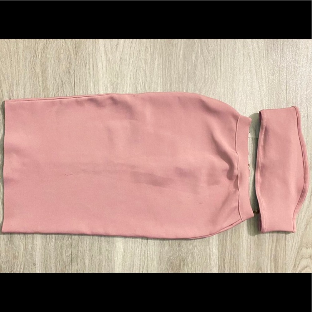 2 pièce bandage pink skirt set size small
